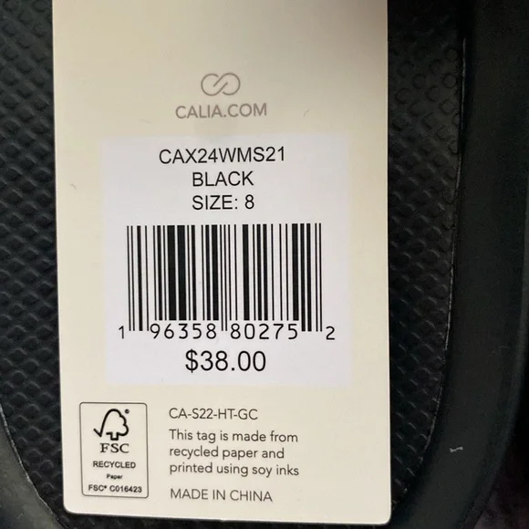 CALIA Womens Molded Slides Black - Picture 4 of 4